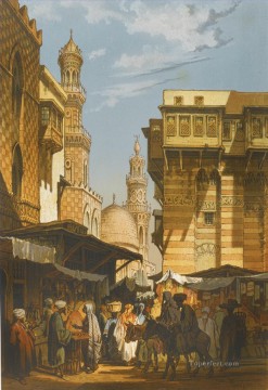Árabe Painting - SOUVENIR DU CAIRE PARIS LEMERCIER 1862 Amadeo Preziosi Neoclasicismo Romanticismo Árabe